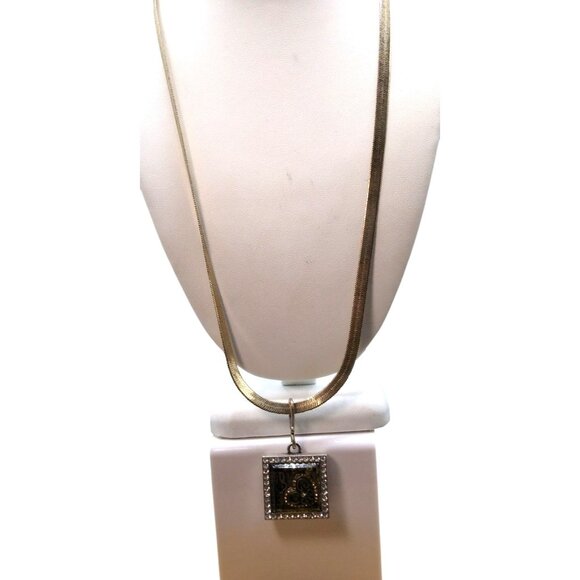 ADO Shadow Box Love Pendant Necklace, Crystals, Heart, and Key Charms with Spell - Picture 3 of 5